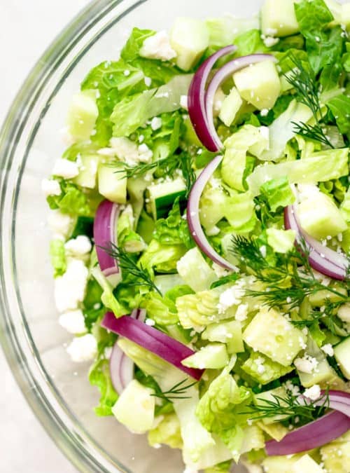 Salade de feta hachée